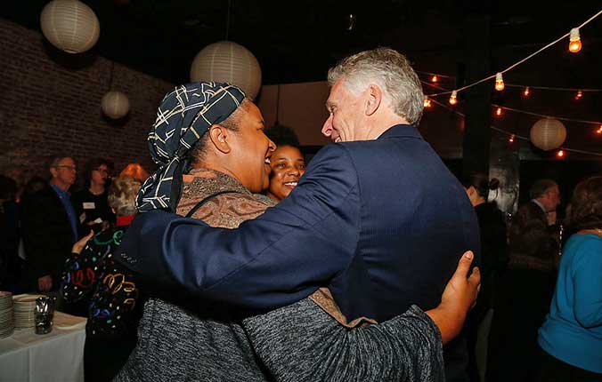 Governor Terry McAuliffe and Dr. Ivora Ivy Hinton