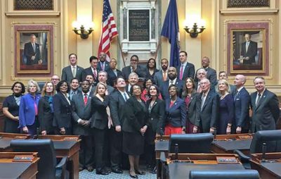 An "unofficial" photo of the Virginia House Democrats