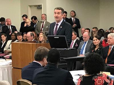 Governor Northam presents his proposed budget December 18, 2018 Photo credit: Bob Brown, Richmond Times-Dispatch